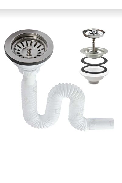 Genel Markalar Lüks Çöpmak Körüklü Evye Lavabo Evye Sifonu Pis Su Gideri Boru...