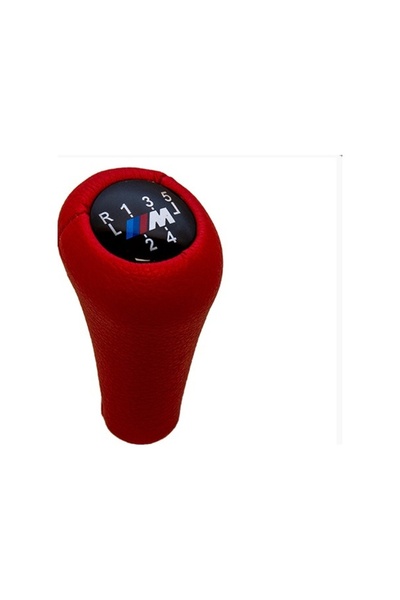 gözparoto مقبض ناقل الحركة الأمامي BMW M 5 مصنوع من الجلد الصناعي الأحمر