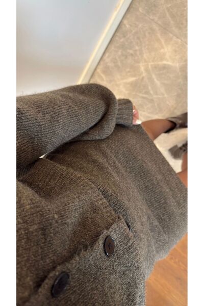 FMN Moda Tricot Knit Mini Skirt Buttoned Loose Fit Balloon Sleeve Design Pinterest Brand Equivalent Cardigan Blouse Set