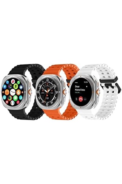 HAINOTEKO Haino Teko 17 Waterproof Smartwatch with 3 Set Strap and Wireless C...