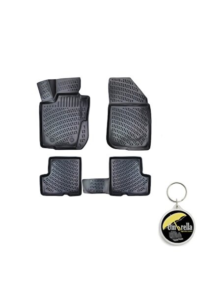 Umbrella Set 4 covorașe cauciuc tip Premium Line 3D pentru DACIA DUSTER 4X4 2017+ și breloc