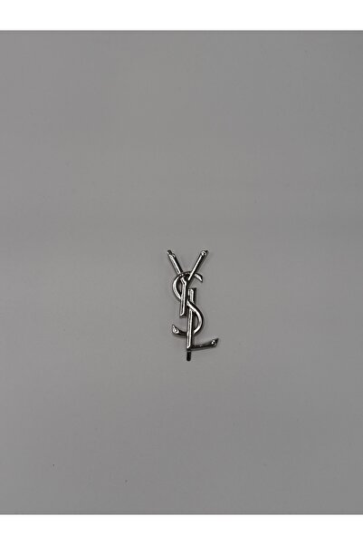 dmtbutik YSL ÇANTA SÜSÜ PLAKA GÜMÜŞ RENK