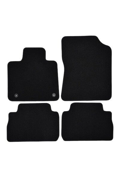 J&J automotive Set covorase din velur Premium negru, HYUNDAI Santa Fe Facelif...