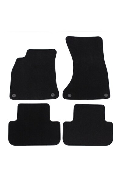 J&J automotive Covorașe auto din velur negru premium, AUDI A4, 2008-2015, 4 buc.