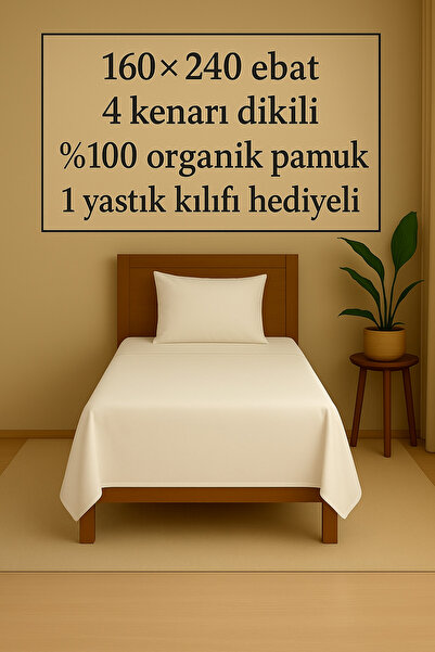 Loova Neumorni Čaršav Jednokrevetno 100% pamuk 4 ugla sašivena 1 Jastučnica s...