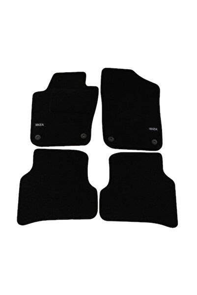 J&J automotive Set covorașe velur cu logo, Seat Ibiza, 2008-2017, 4 buc.