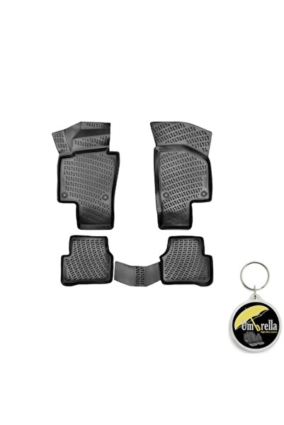 Umbrella Set 4 covorase auto cauciuc tip tavita Premium Line 3D pentru VOLKSW...