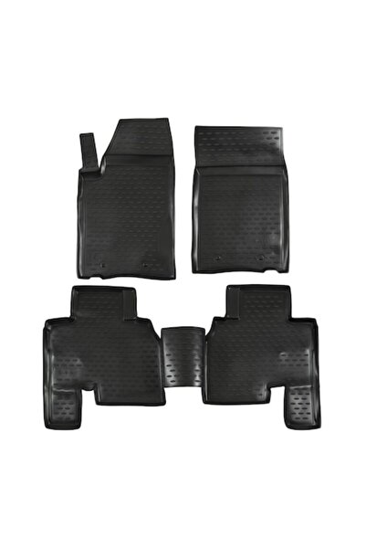 Ssangyong Rubber Tray-Type Floor Mats, Premium, Actyon Sports, 2012-2018, 4 Pieces