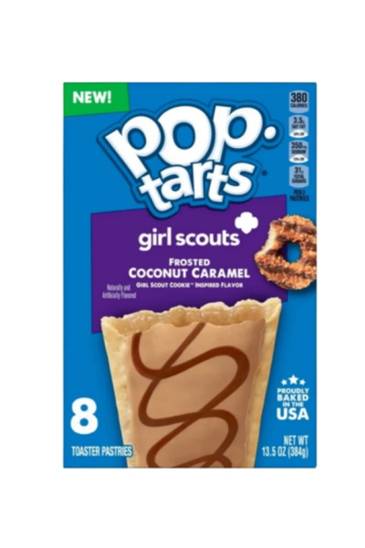 Pop Tarts فروستد كوكو نت كراميل من جيرل سكاوتس 8 قطع 384 جرام