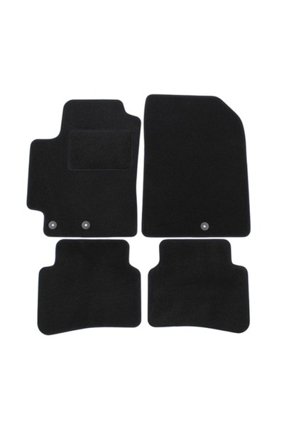 J&J automotive Set covorașe auto din velur, Kia Rio, 2017-, 4 buc.