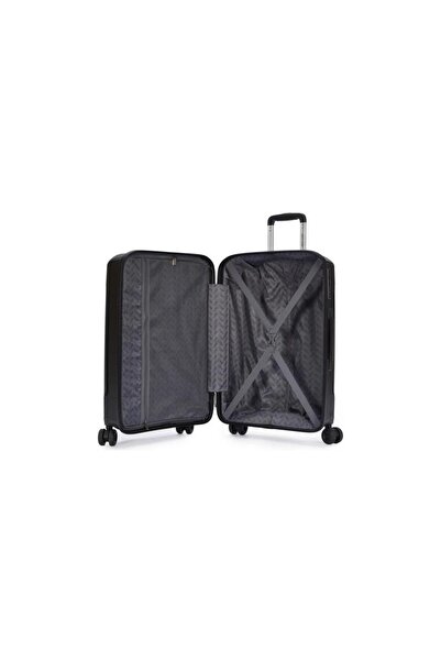 Pierre Cardin Büyük Boy Siyah Valiz 70 cm