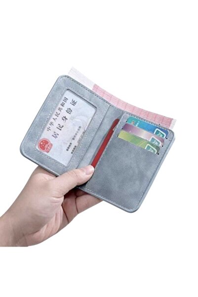 Fstyle Ultra Slim Soft Short Men's Wallet One Piece Multi-functional Bank Card Holder for Youth