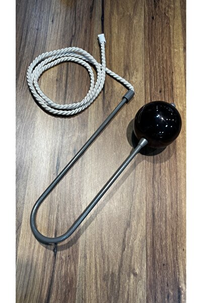 Aftor Tekstil Metal Hayalet Kol Bağı- Perde Kornişten Toplama Braçol (1 Adet)- Parlak Antrasit Renk