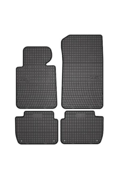 FroGum Set 4 covorașe cauciuc Basic, rândurile 1 și 2, BMW 3 (E46) 12.97-12.07, Coupe, negru