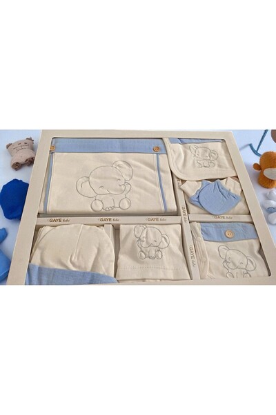 MİLAYS LİFE HOME COLLECTİON Unisex 0-3 Months Baby Gaye Organic Cotton Elepha...