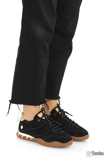 Mammamia Kadın Spor Tarz Ortopedik Hakiki Deri Düz Taban Mevsimlik Günlük Aya...