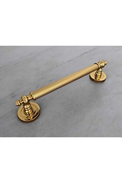 KOLDOOR Osmanlı Rustik Titanyum Altın Zamak Çekme Kol Sürgülü Kapı Kolu 40 Cm 1 Adet