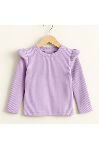 UESKİDS FİTİLLİ RİBANA FIRFIR DETAYLI BLUZ