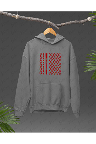 Nulivez هودي كبير الحجم للجنسين بتصميم فلسطيني مطبوع عالي الجودة