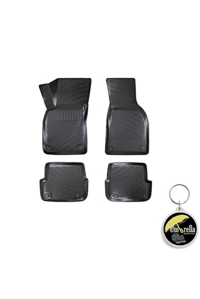 Umbrella Set 4 covorașe auto din cauciuc tip Premium Line 3D pentru AUDI A6 C6 (TYP 4F) 2004-2011 cu cheie