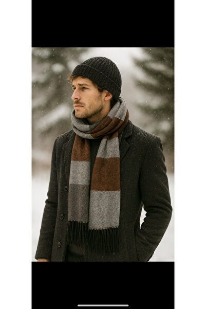 Vemod Polyviscon Woven Winter Quality Men's Scarf