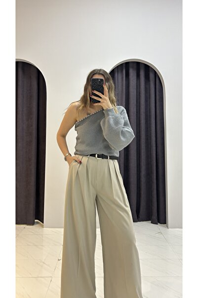 MERVENS Tek Omuz İncili Triko