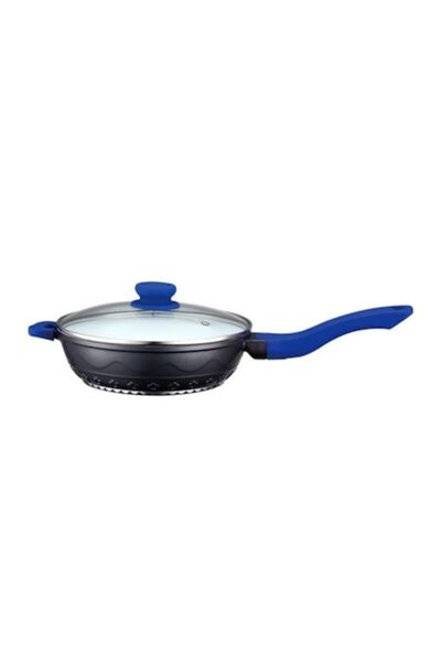 PETERHOF Aluminum Frying Pan, Ceramic Interior, 24 cm, Blue