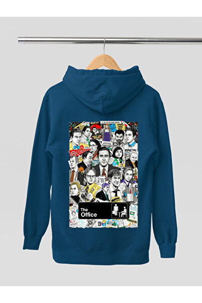 MAGORS THE OFFICE ПРИНТОВАНИЙ БАВОВНЯНИЙ ДОВГОРУКАВНИЙ СВІТШОТ З КАПЮШОНОМ І 3 НИТКАМИ