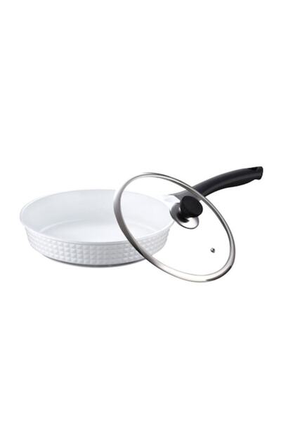 PETERHOF Aluminum Frying Pan PH-15404-24, 24 cm, White