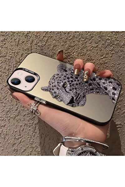 Caseji İphone 13-14 Uyumlu Kaplanlar Desen Lüx Telefon Kılıfı MK01A