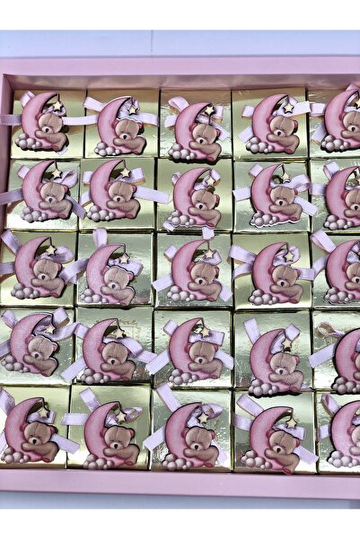 Lavin Çikolata 25 Adet Ay içinde uyuyan Ayıcıklı Bebek çikolata