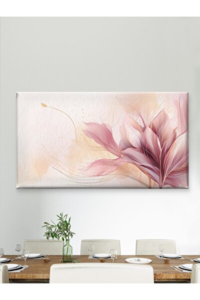 ESLEM PASTEL RÜYALAR - PEMBE SOFT ÇİÇEK - BASKI KANVAS TABLO