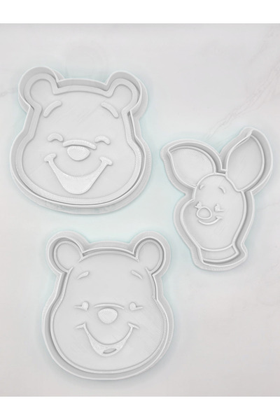PUREYSMA Winnie the Pooh Temalı Kurabiye Kalıbı Seti | 3’lü Sevimli Karakter ...
