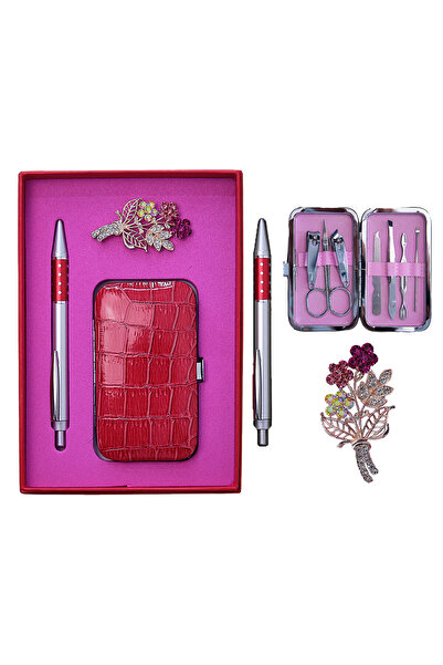 velve Set cadou Personal Care, cu pix, brosa si trusa pentru ingrijire person...