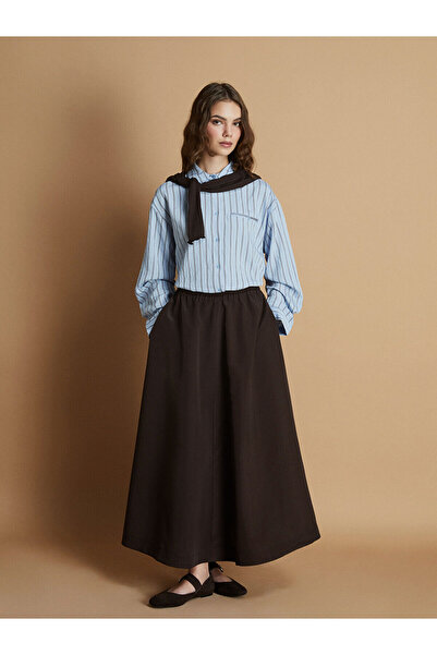 LC Waikiki Yeni Sezon Beli Lastikli Kloş Etek