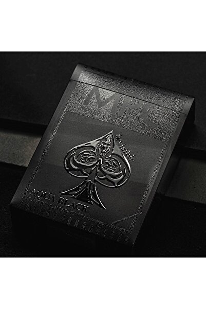 OyuncaklarÜlkesi Mpc Aqua Black Invisible Premium Playing Cards Deck of Cards