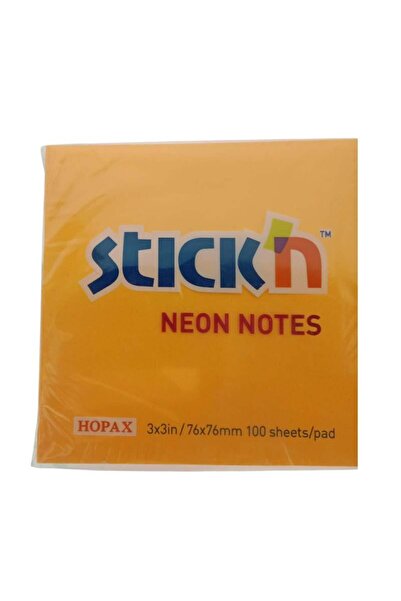Gıpta Stick'N Post-It Neon Orange 76X76 100 Yp 12'Li Paket