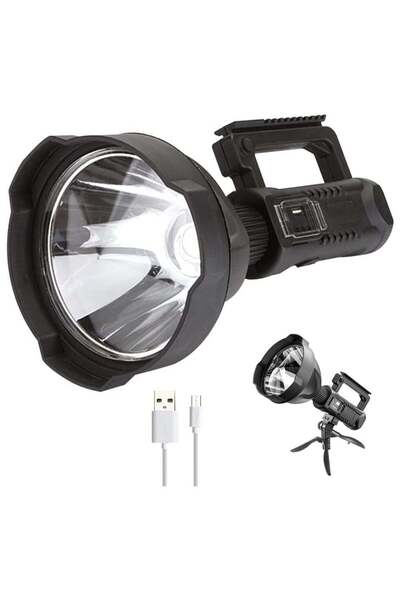 Generic Rechargeable LED Flashlight, Super Bright 90,000 Lumens Searchlight with 4 Lighting Modes, Handheld