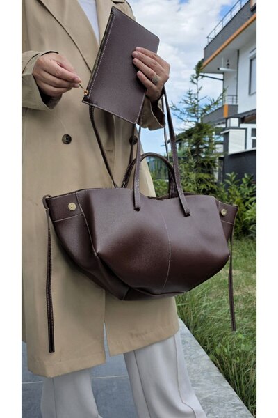 çantamgelsin KADIN BÜYÜK BOY CÜZDANLI EL VE OMUZ ÇANTASI (EBAT 53X32X25 CM)