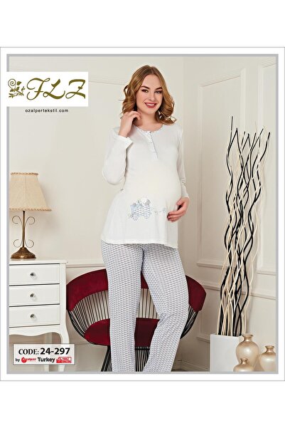 gd goldoremi 24-297 Women's Maternity Long Sleeve Pajama Set
