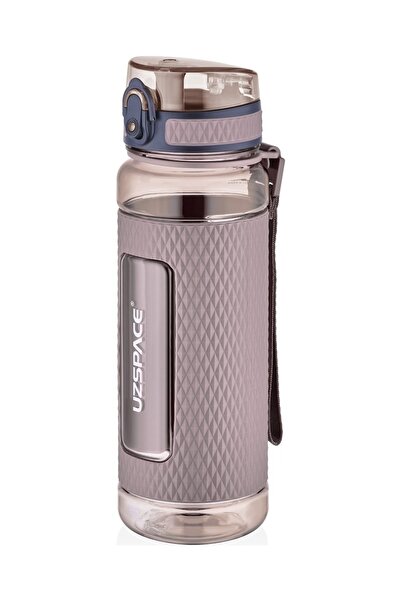 tüftürük زجاجة مياه Uzspace سعة 520 مل مصنوعة من التريتان مع غطاء مضاد للانزلاق مغطى بالسيليكون