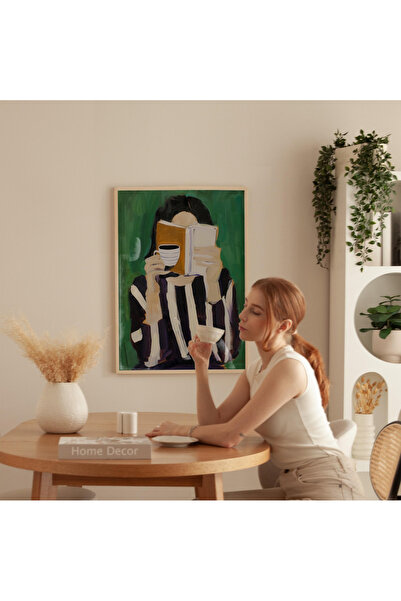 Tuba Decor Tablo dintr-o singură bucată cu rame din lemn pentru sufragerie, s...