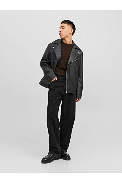 Jack & Jones Einfarbig Strickpullover - Rundhals Design