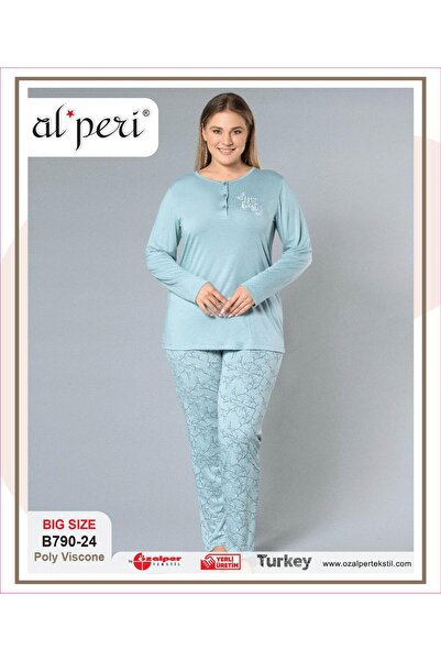 gd goldoremi 790-24 Plus Size Women's Long Sleeve Pajama Set
