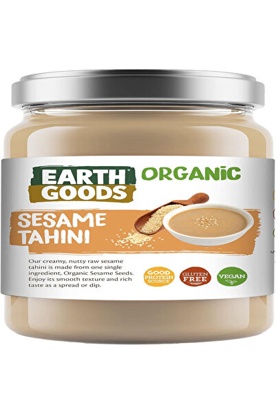 Earth Goods Organic طحينة السمسم العضوية من Earth Good 400 جرام × 6