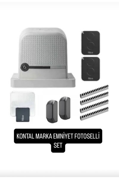 Bft Nice Robo 600 Sürgülü Yana Kayar Bahçe Kapı Motoru KONTAL FOTOSELLİ SET