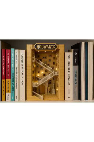 Pera Wedding Hogwarts Büyülü Kitap Tutucu – Harry Potter Işıklı Diorama Tasar...