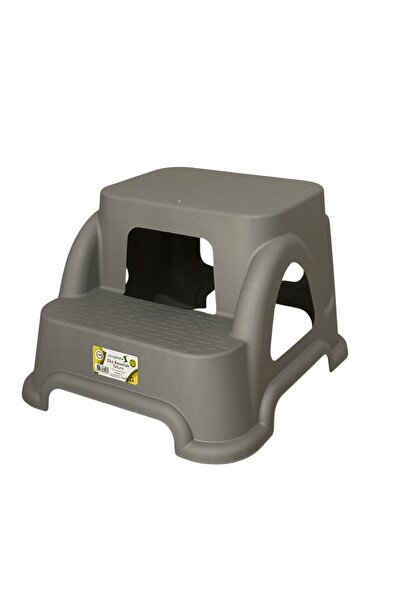 LeesHome Basamaklı Tabure Küçük Boy Gri