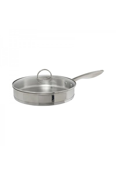FİVE Stainless steel frying pan with lid, Resilience, 28 cm