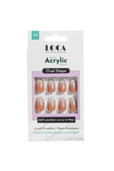 Luca أظافر صناعية أكريليك - أومبري A6